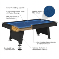 Billiard Table, Pool Table, Game Table, Game Room Indoor Standard Pool Table — How It Works