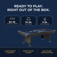 Billiard Table, Pool Table, Game Table, Game Room Indoor Standard Pool Table — Results & Stats